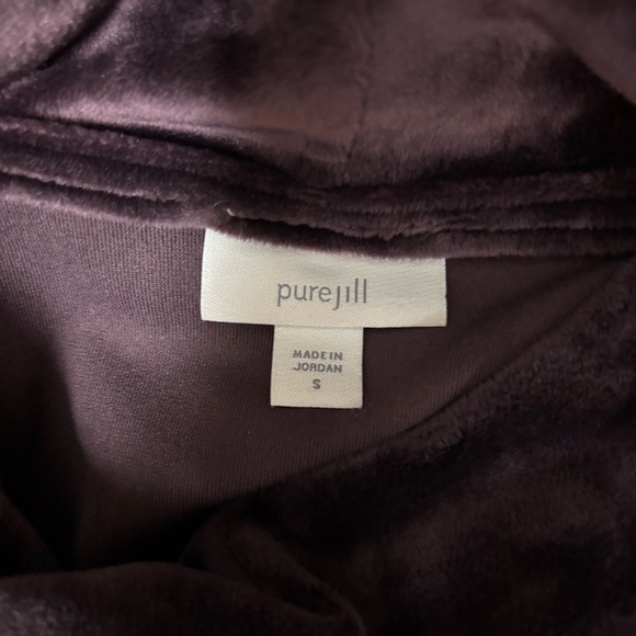 J Jill Pure Jill Tunic Top Velour size S - Picture 3 of 4